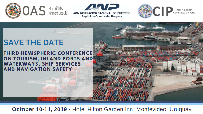 Save the Date - 3rd Hemispheric Conference on Inland Ports and Waterways and Dredging