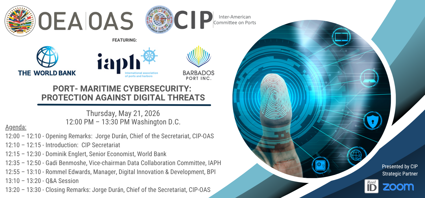 Banner Webinar Port- Maritime Cybersecurity V3